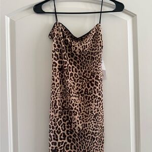 Bershka Leopard Print Mini Dress